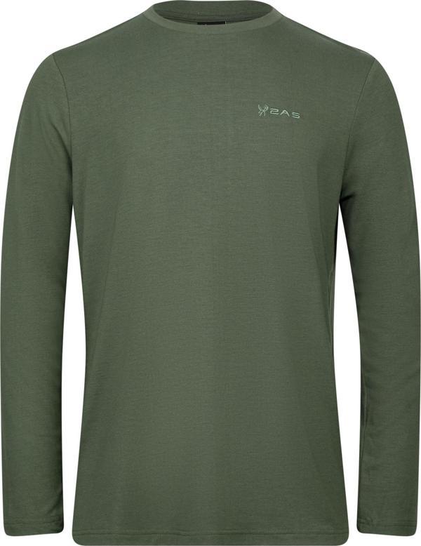 2AS Vernon Erkek Uzun Kol Viloft T-Shirt Haki - Image 1