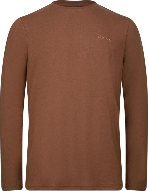 2AS Vernon Erkek Uzun Kol Viloft T-Shirt Kahverengi - Image 1