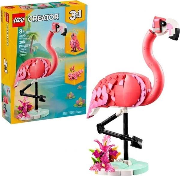 Nessiworld 31170  Creator 3ü1 arada Vahşi Hayvanlar:Pembe Flamingo 288 parça +8 yaş - Image 1