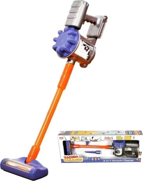 NessiWorld Vacuum Cleaner Pilli Kablosuz Oyuncak Dikey Standlı Elektrik Süpürgesi - Image 1