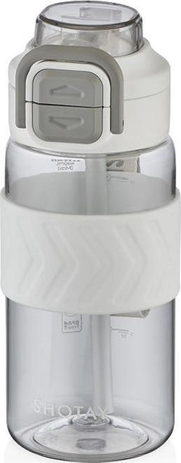 Shotay ST-7234 600ml Beyaz Pipetli Tritan Matara - Image 1