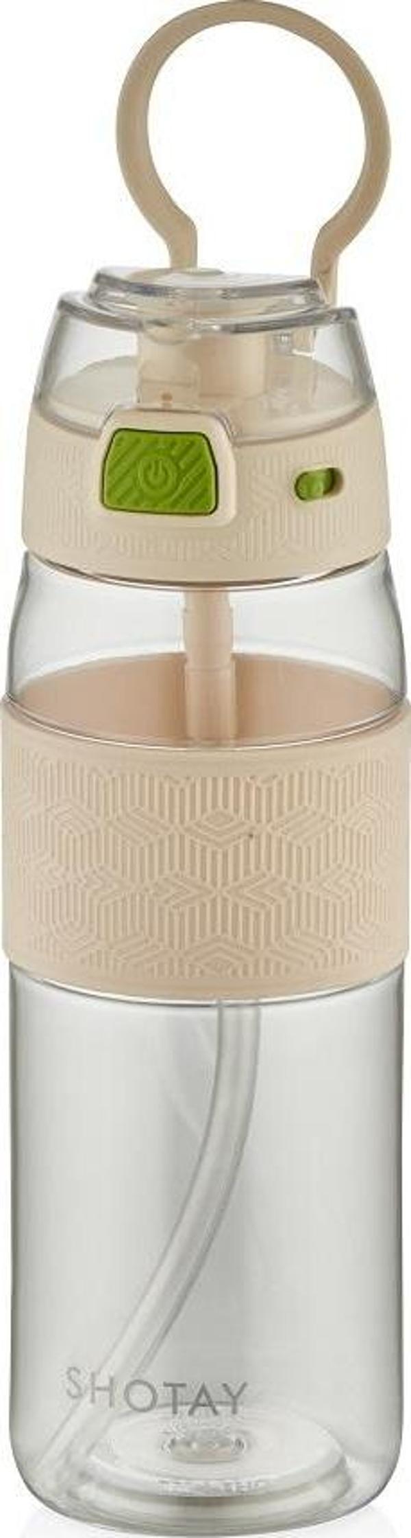 Shotay ST-7202 600ml Beyaz Pipetli Tritan Matara - Image 1