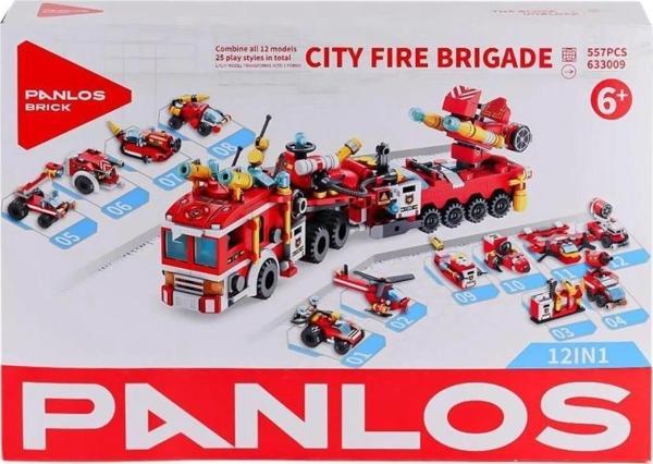 Nessiworld P633009 Panlos Şehir İtfaiyesi 557 Parça Blok Seti -Vagon life - Image 1