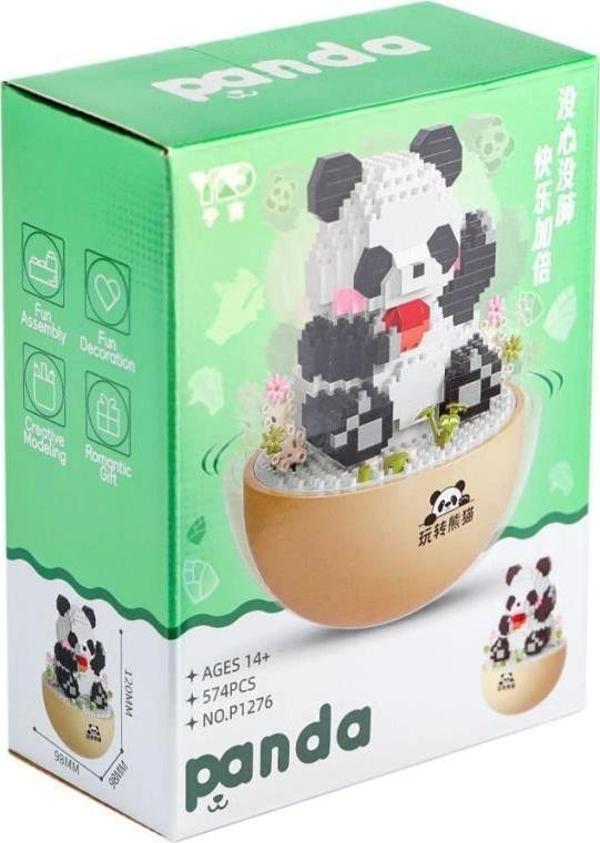 Nessiworld P1276 Panlos Panda 574 Parça Blok Seti -Vagon life - Image 1