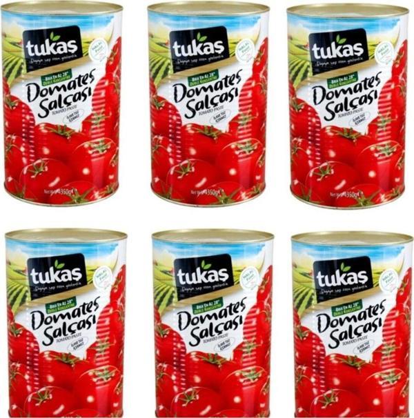 Tukaş Tukas Domates Salca 4350Gr Teneke*6 Adet - Image 1