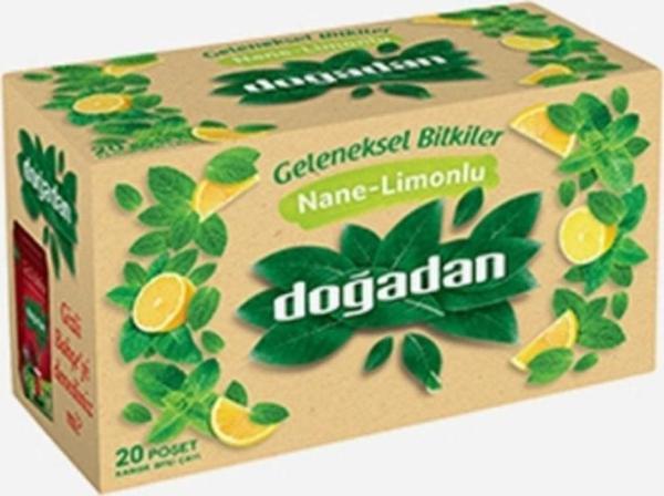 Doğadan Nane-Limon Meyveli Bitki Çayı 40 Gr. (12'Li) - Image 1