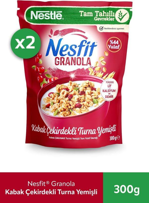 Nestle Nesfit Granola 300Gr Kabak Çekirdeği Ve Turna Yemişli X2 - Image 1