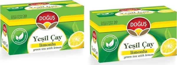 Doğuş Yeşil Çay Limonlu 20 Li X 2 Adet - Image 1