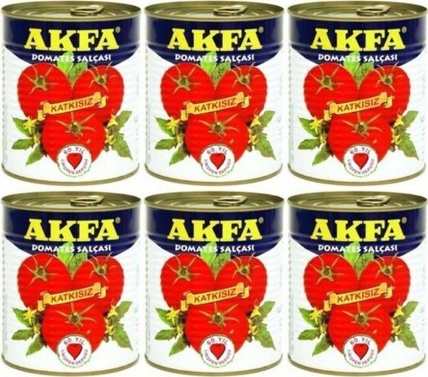 Akfa Çay Akfa Domates Salçası Teneke 6 X 830 G - Image 1
