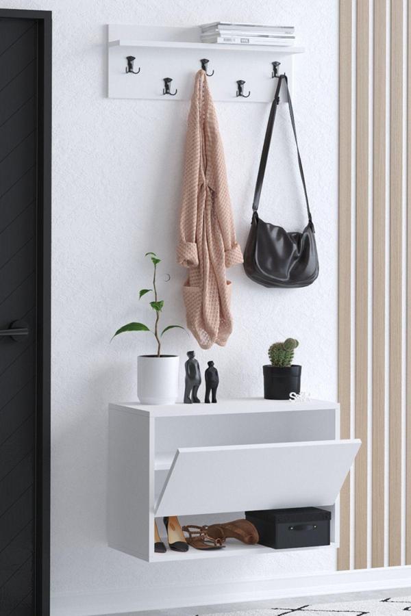 Decormet Press Ayakkabılık Beyaz - Image 1