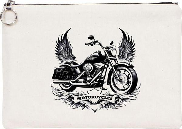 Beyaz Penguen Tattoo Tablet/Portföy Çanta - Astarlı 30X21 Cm Beyaz - Image 1