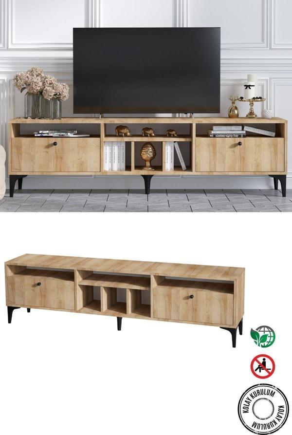 Decormet Robb Tv Sehpası Safir Meşe Dec-20050 - Image 1