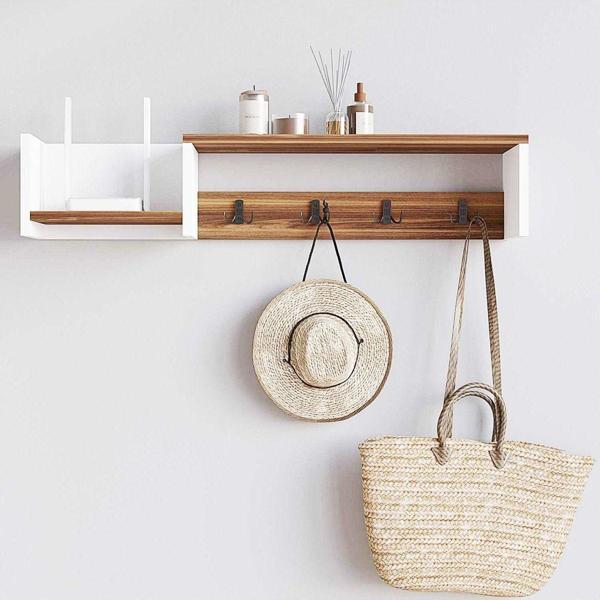 Decormet Wport Askılık Beyaz/Ceviz - Image 1