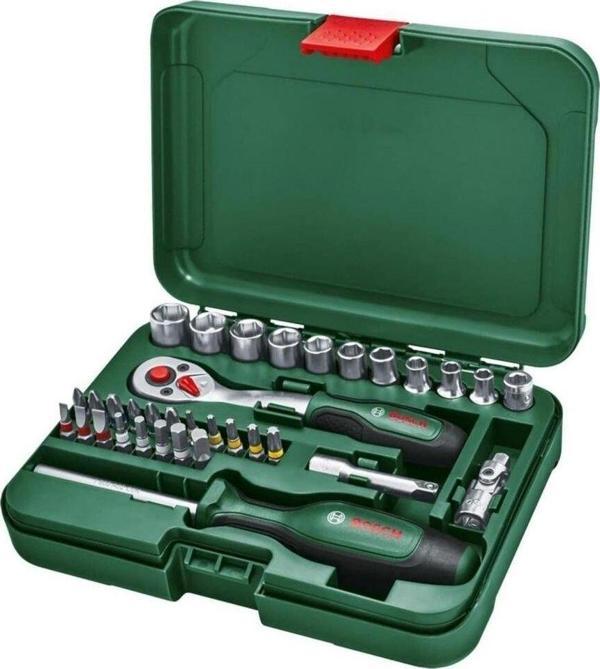 Bosch Cırcırlı Tornavida Ve Lokma Takımı 34 Parça - 1600A02By1 - Image 1