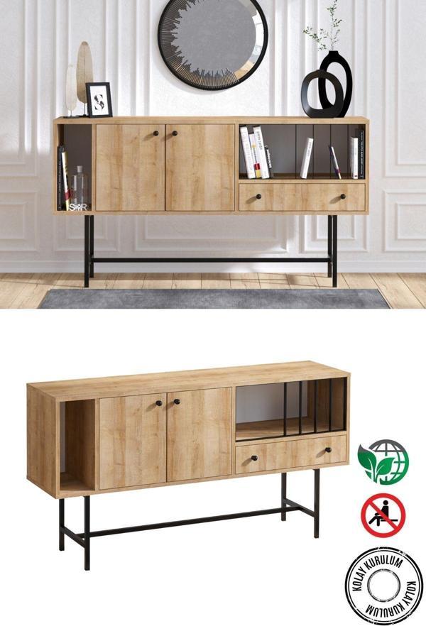 Decormet Freya Konsol Safir Meşe - Image 1