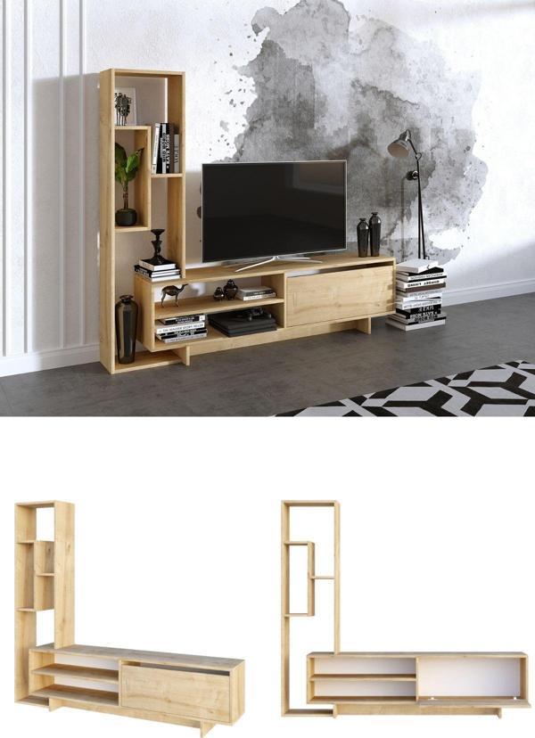 Decormet Larissa Tv Ünitesi Safir Meşe - Image 1
