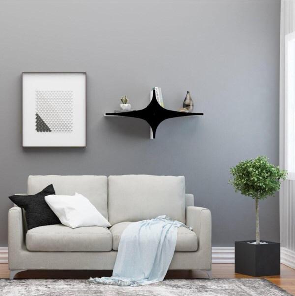 Decormet Susen Duvar Rafı Siyah - Image 1