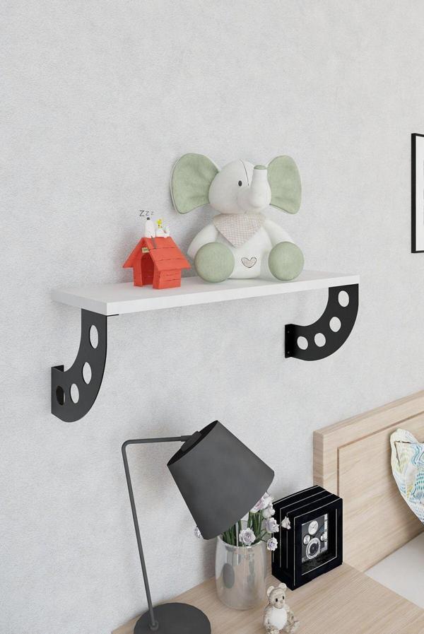 Decormet Bomerang Raf Seti Siyah+Beyaz - Image 1