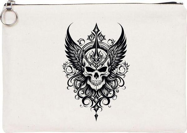 Beyaz Penguen Tattoo Tablet/Portföy Çanta - Astarlı 30X21 Cm Beyaz - Image 1
