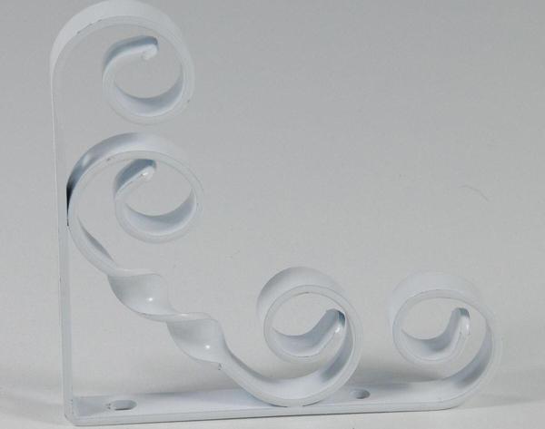 Decormet Burgulu Raf Altı Konsol 150Mm Beyaz (2 Adet) - Image 1