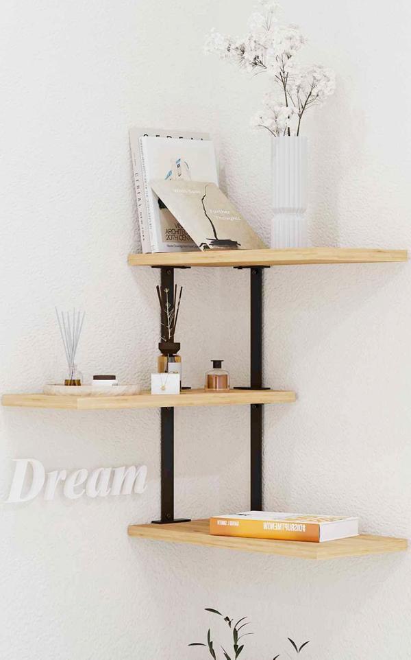 Decormet Frisbi Duvar Rafı Beyaz - Image 1