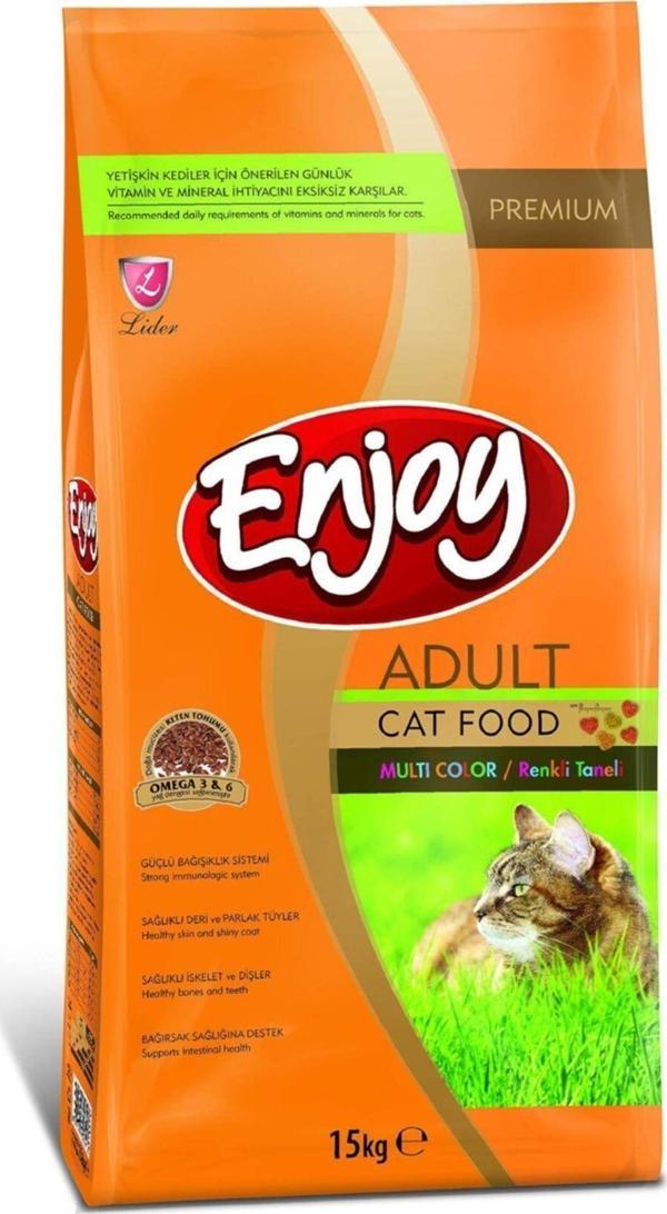 Multi Color Renkli Taneli Yetişkin Kedi Mamasi 15 Kg - Image 1