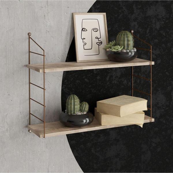 Decormet Armoni Raf Seti 2 Raflı 200X720 Sakramento - Adena 015 0010 058 020 82 - Image 1