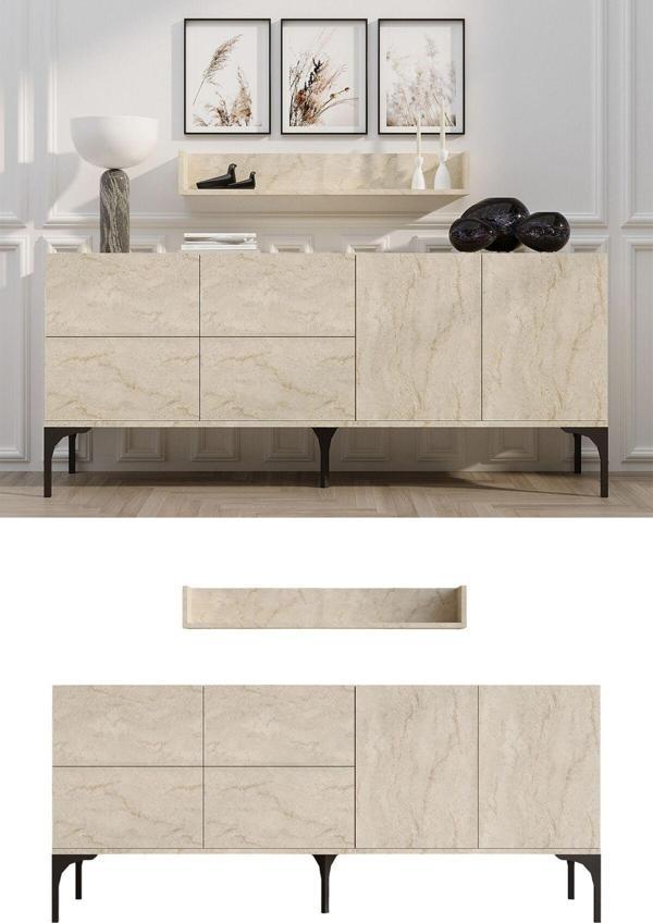Decormet Stella Konsol Travertine - Image 1