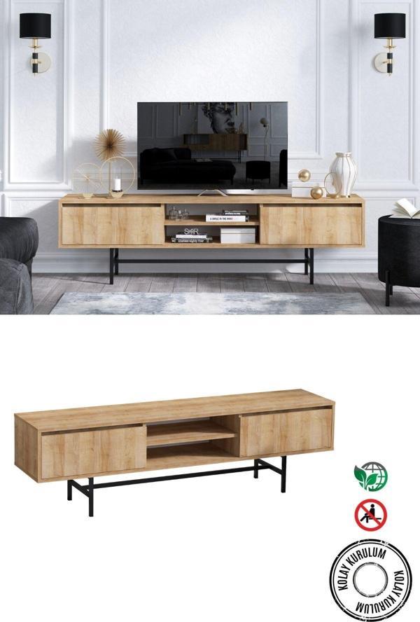 Decormet Matias Tv Sehpası Safir Meşe - Image 1