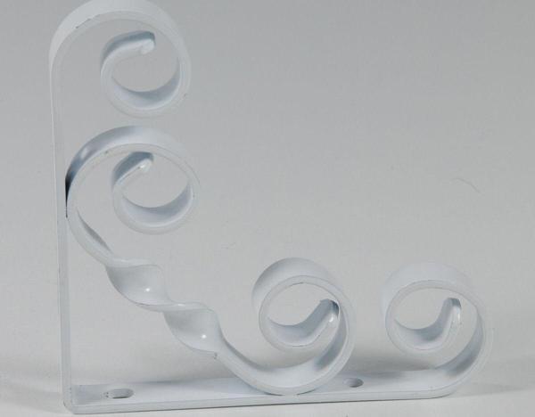 Decormet Burgulu Raf Altı Konsol 250Mm Beyaz (2 Adet) - Image 1