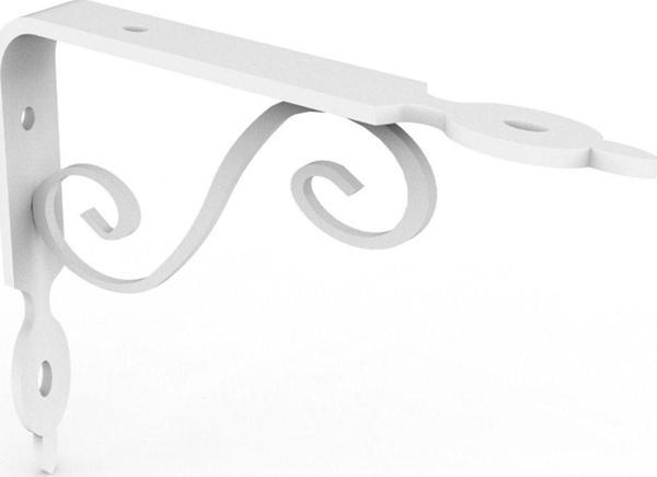 Decormet Ferforje Raf Altı Konsol 19X25 Beyaz - Image 1