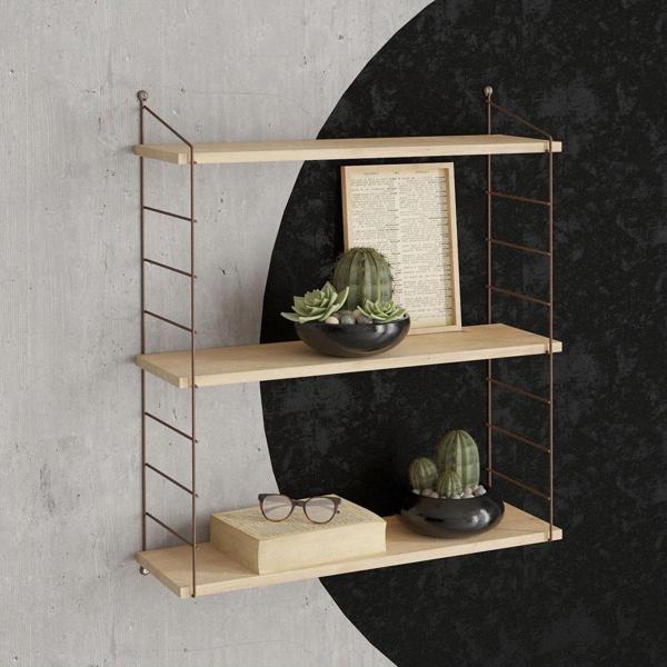 Decormet Armoni Raf Seti 3 Raflı 200X720 Safir Meşe - Malibu 015 0010 085 020 84 - Image 1