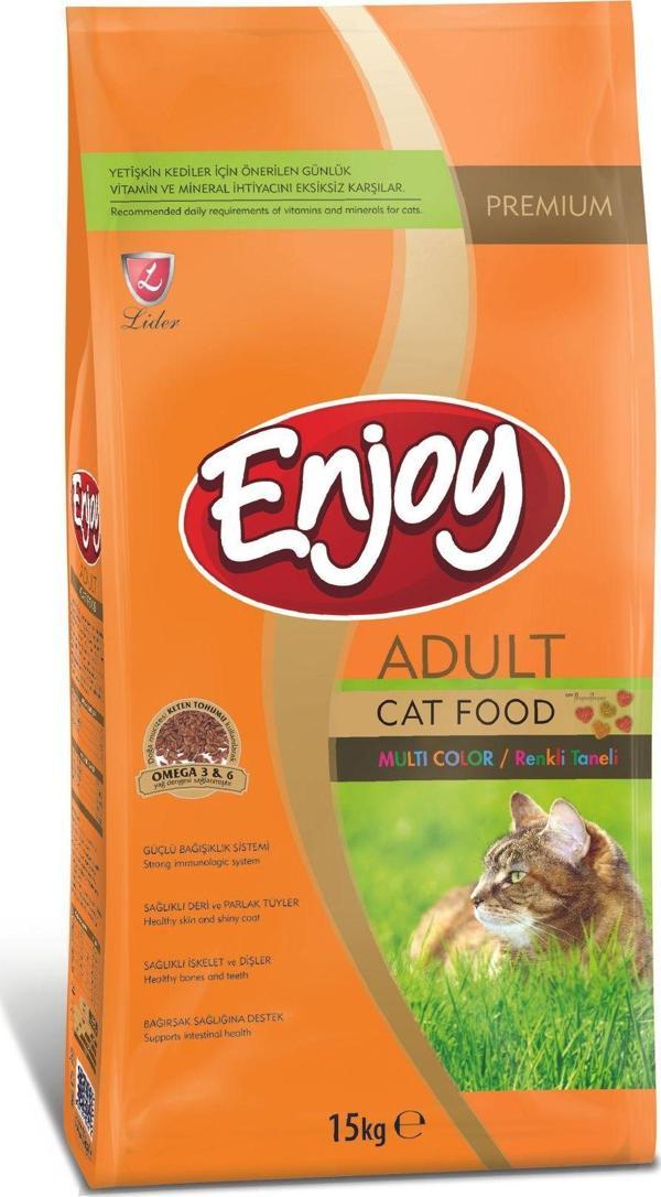Multi Color Renkli Taneli Yetişkin Kedi Mamasi 15 Kg - Image 1
