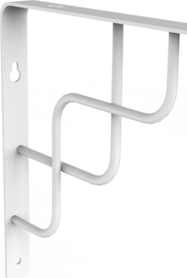 Decormet Zig Zag Raf Altı Konsol 250 X 250 Beyaz (2 Adet) - Image 1
