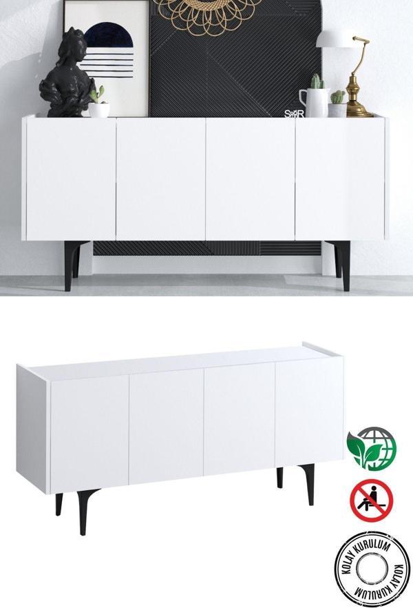 Decormet Polaris Konsol  Beyaz - Image 1