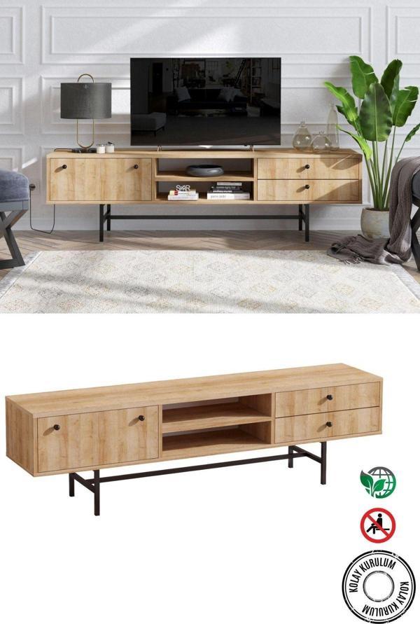 Decormet Owen Tv Sehpası Safir Meşe - Image 1