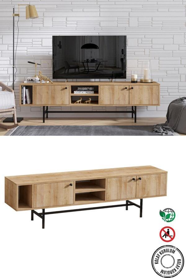 Decormet Pedro Tv Sehpası Safir Meşe - Image 1
