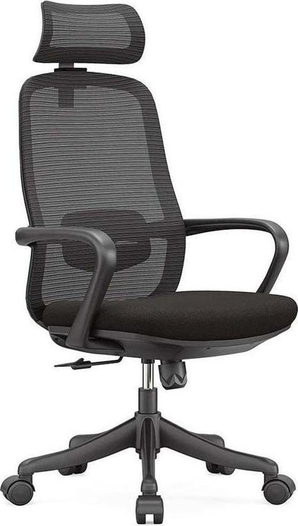 Atom Rose Manager Siyah Fileli Terletmeyen Profesyonel Ergonomik Şık Konforlu Ev Ofis Çalışma Koltuğu - Image 1