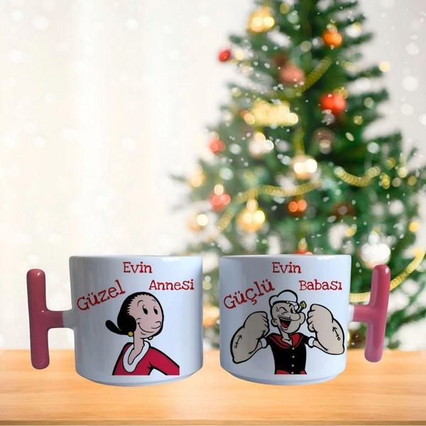 Evin Güzel Annesi safinaz ve temel reis Porselen Fincan Takımı - Image 1