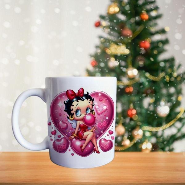 Betty Boop Happy Birthday Porselen Kupa - Image 1