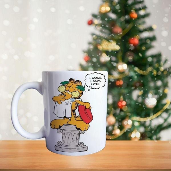 Garfield geldim gördüm yedim Porselen Kupa - Image 1