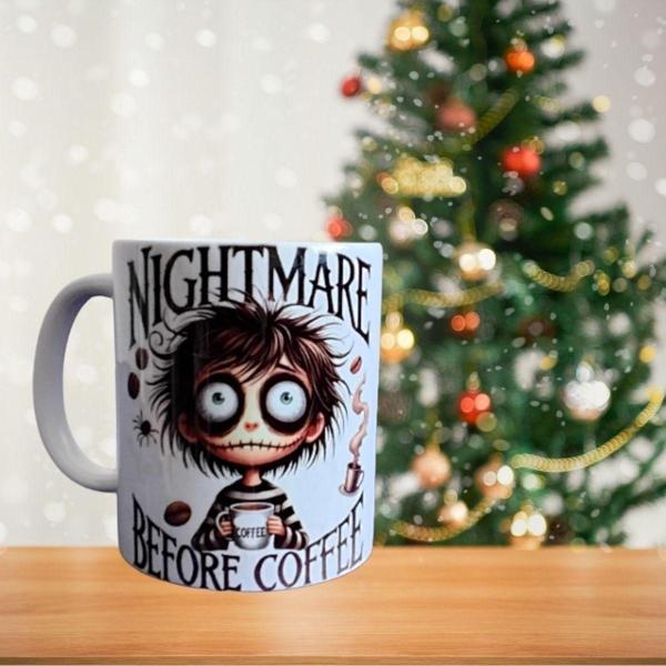 Kahve Öncesi KabusuPorselen Kupa - Image 1