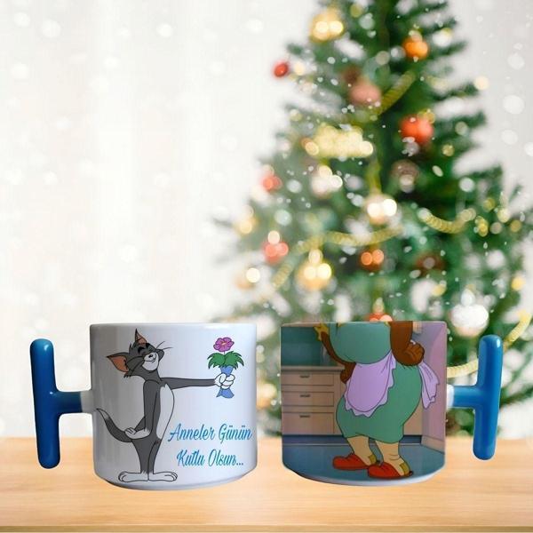 Anneler günü Tom ve Jerry Porselen Fincan / Kupa -mug - Image 1
