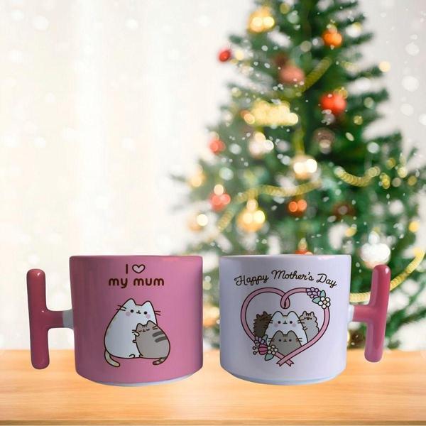 Anneler günü pusheen ve annesi Porselen Fincan / Kupa -mug - Image 1