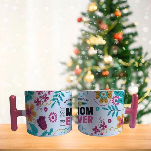 Anneler günü çiçekli Porselen Fincan / Kupa -mug - Image 1