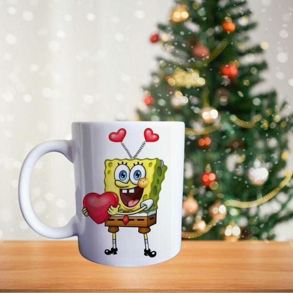 Sünger Bob - Seni Seviyorum Porselen Kupa - Image 1