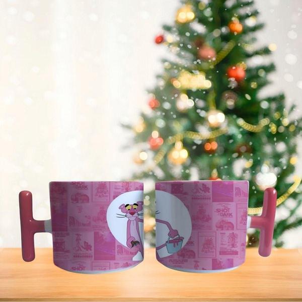 Pembe panter boyacı Porselen Fincan / Kupa -mug - Image 1