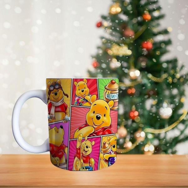Winnie The Pooh Ve Bal Kavonozu Porselen Kupa - Image 1