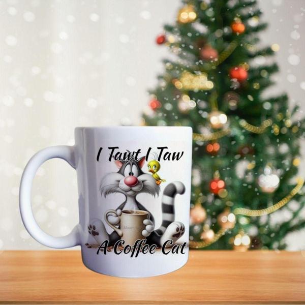 Tweety Ve Slyvester Porselen Kupa - Image 1