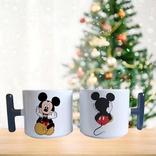 Mickey mouse düşünceli porselen fincan / kupa -mug - Image 1
